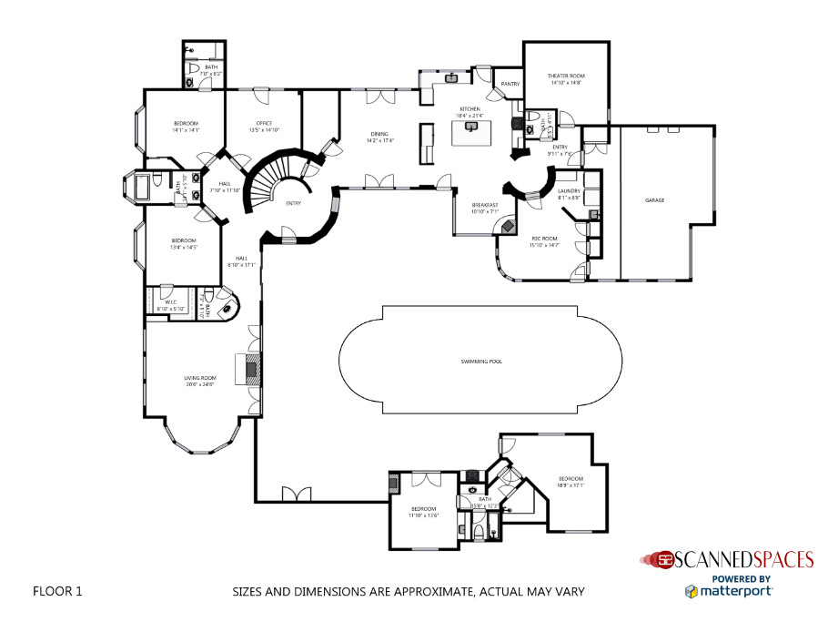 Matterport floorplan creation